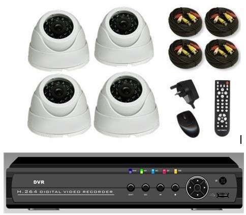 SET 4CH-CCTV-Kits-Indoor-CCTV-DVR-Surveillance-Security-IR-Cameras-font-b-System-b-font-4